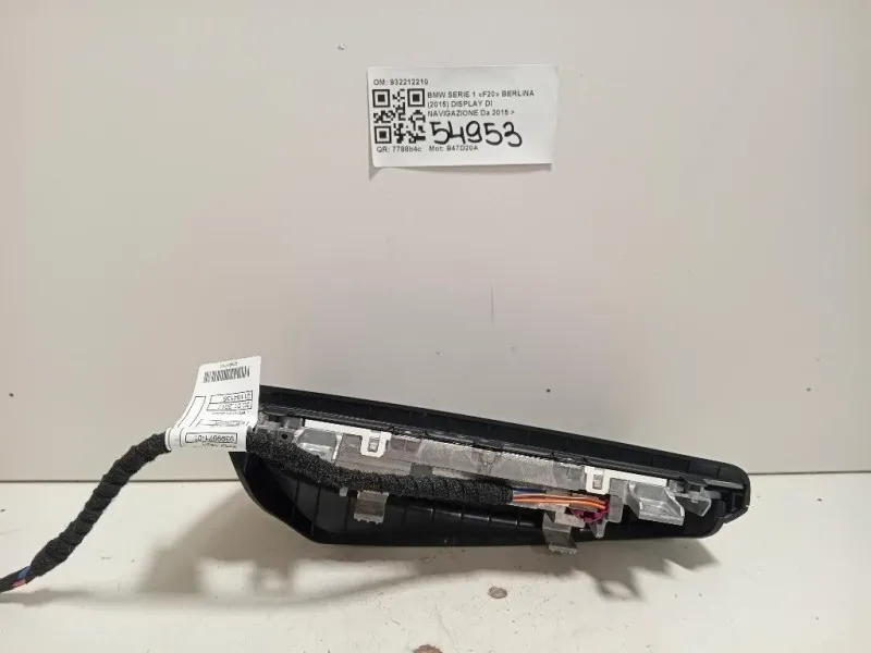 Display DI Navigazione 932212210 Bmw Serie 1 F20 Berlina 2015