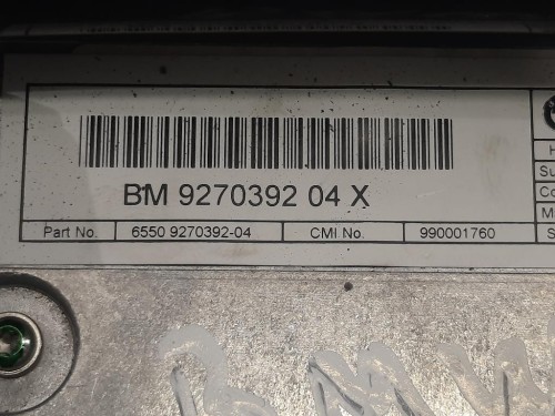 Display DI Navigazione 65509270392 65 Bmw Serie 1 F20 Berlina 2015