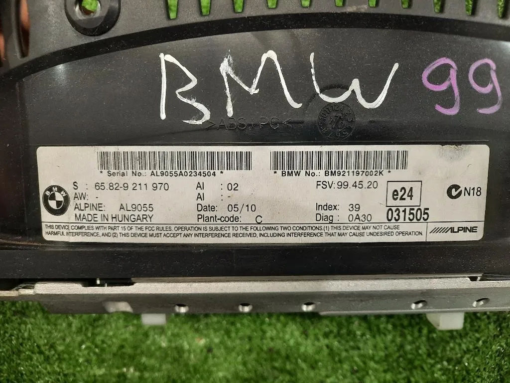 Display DI Navigazione 65829211970 Bmw Serie 3 E90 Berlina 2005