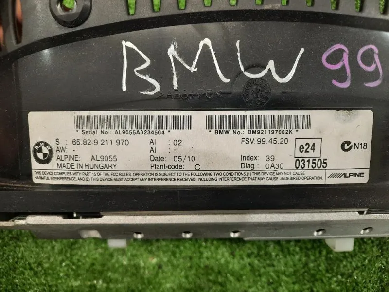 Display DI Navigazione 65829211970 Bmw Serie 3 E90 Berlina 2005