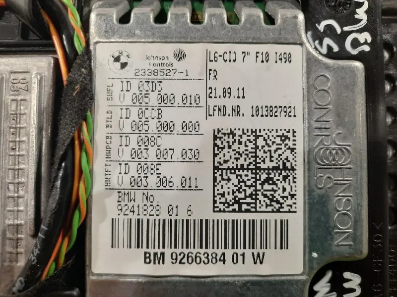 Display DI Navigazione BM 9266384 01 Bmw Serie 5 F10 Berlina 2010