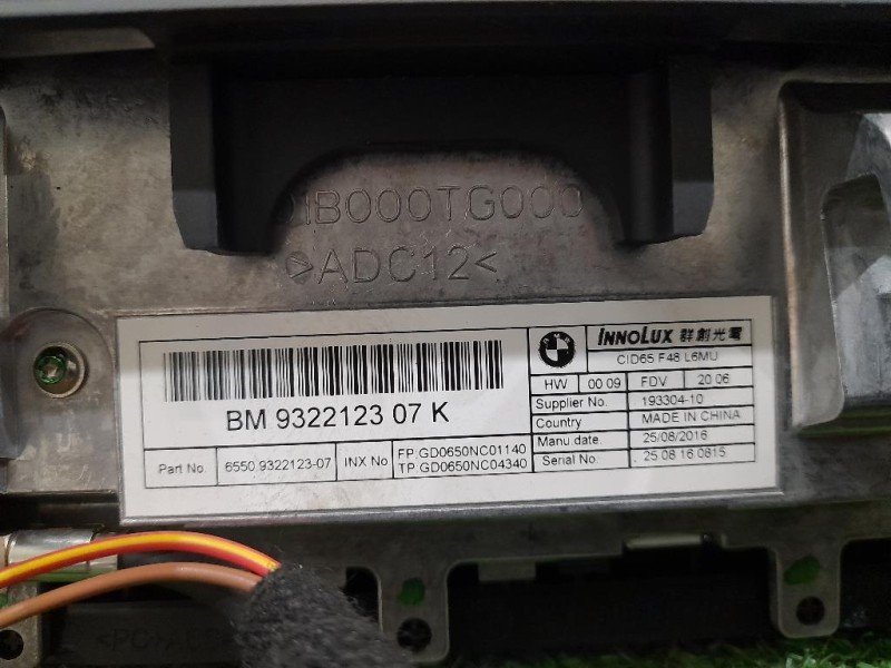 Display DI Navigazione 9322123 Bmw X1 F48 2015