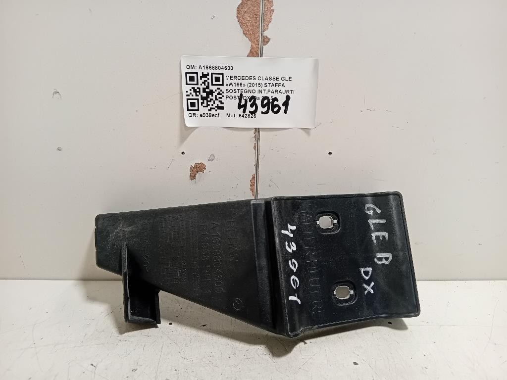 Staffa Sostegno Intparaurti POST DX A1668804600 Mercedes Classe GLE W166 2015