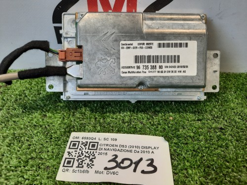 Display DI Navigazione 9673538880 NAVIGATORE RADIO Citroen DS3 2010