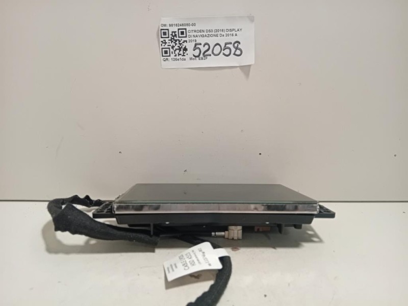 Display DI Navigazione 9816246080-00 Citroen DS3 2016