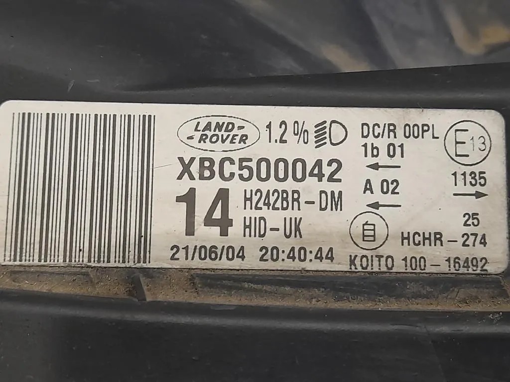 Proiettore ANT DX XBC500042 Land Rover Discovery III 2005