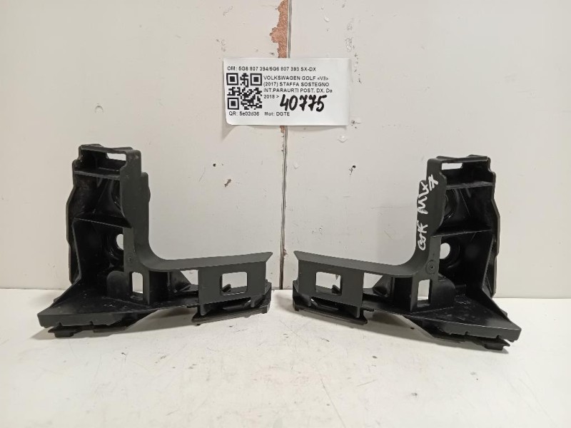 Staffa Sostegno Intparaurti POST DX 5G6 807 3945G6 807 393 SX-DX Volkswagen GOLF VII 2017