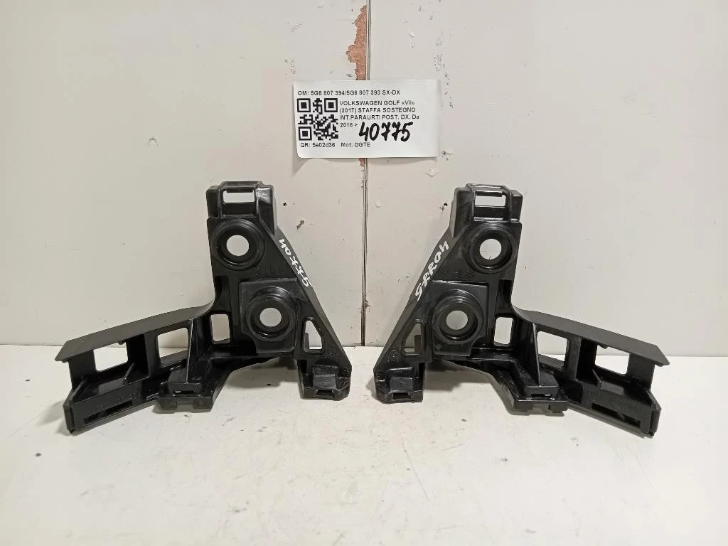 Staffa Sostegno Intparaurti POST DX 5G6 807 3945G6 807 393 SX-DX Volkswagen GOLF VII 2017