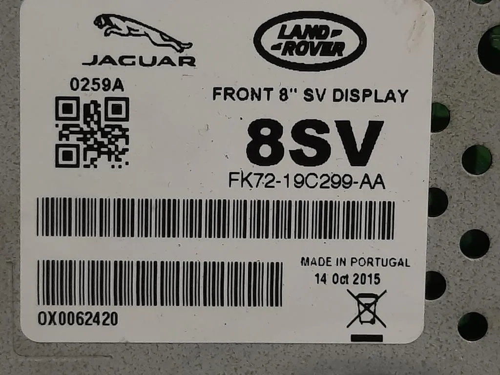 Display DI Navigazione FK72-19C299-AA Jaguar XF I 2008
