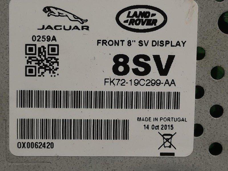 Display DI Navigazione FK72-19C299-AA Jaguar XF I 2008