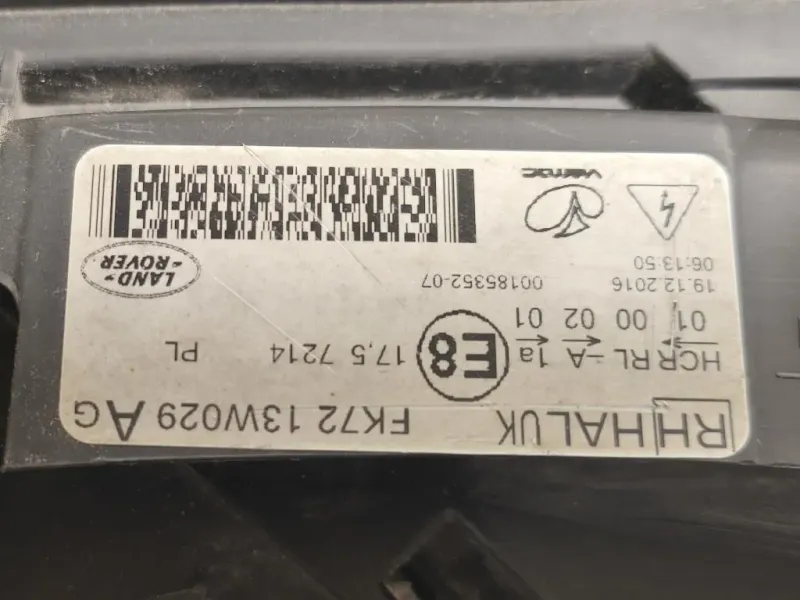 Proiettore ANT DX FK72 13W029 Land Rover Discovery V 2016