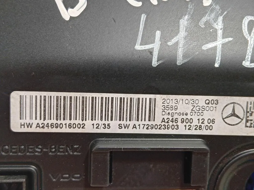 Display DI Navigazione A2469001206 Mercedes Classe B W246 2012