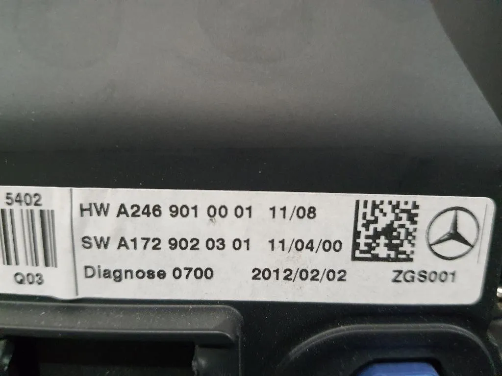 Display DI Navigazione A2469007703 A2469010001 Mercedes Classe B W246 2012