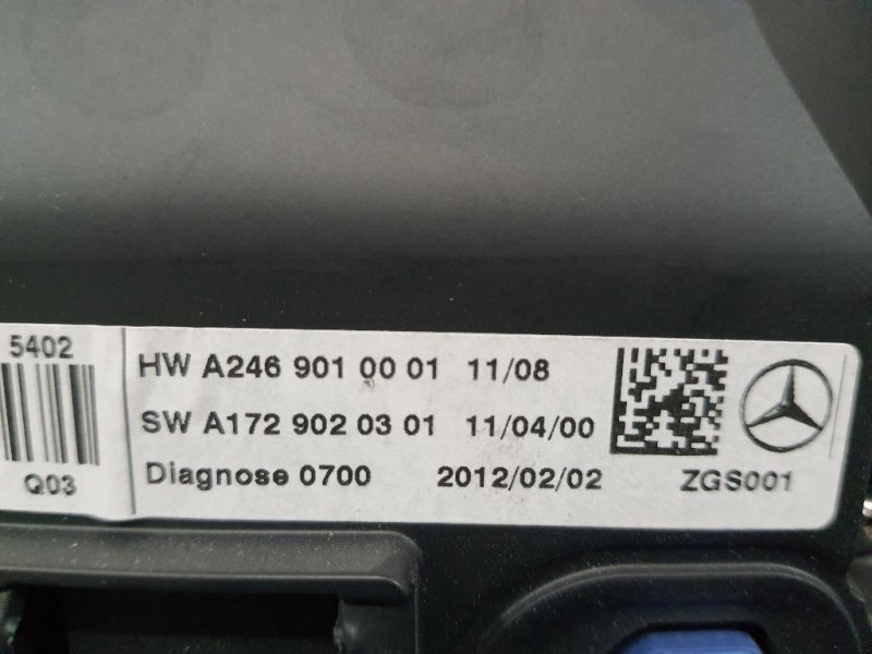 Display DI Navigazione A2469007703 A2469010001 Mercedes Classe B W246 2012