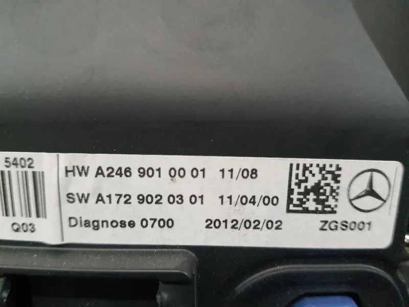 Display DI Navigazione A2469007703 A2469010001 Mercedes Classe B W246 2012