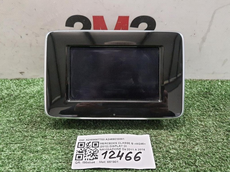Display DI Navigazione A2469007703 A2469010001 Mercedes Classe B W246 2012