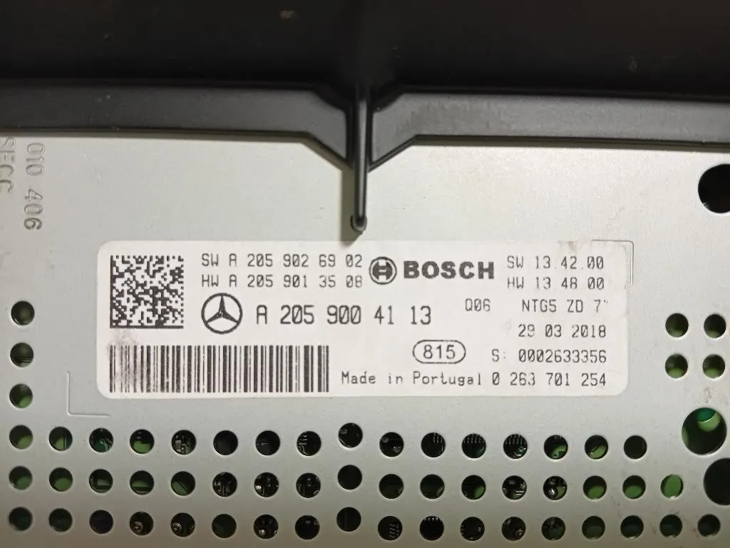 Display DI Navigazione A2059004113 Mercedes Classe C W205 2014