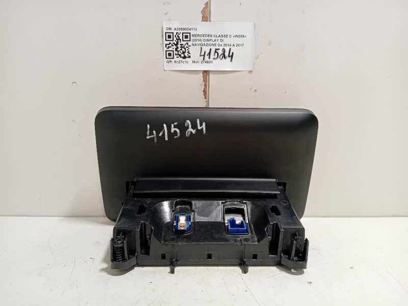 Display DI Navigazione A2059004113 Mercedes Classe C W205 2014