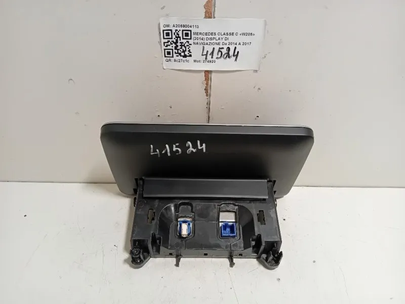Display DI Navigazione A2059004113 Mercedes Classe C W205 2014