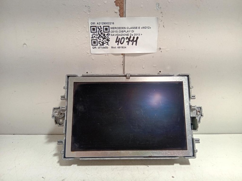 Display DI Navigazione A2129002216 Mercedes Classe E W212 2013
