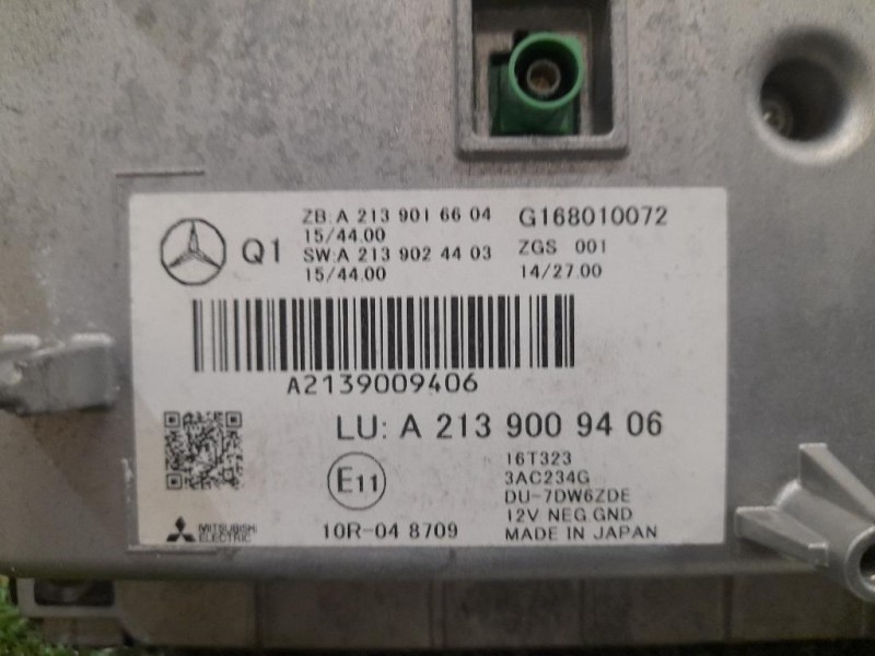 Display DI Navigazione A2139009406 Mercedes Classe E W213 2016