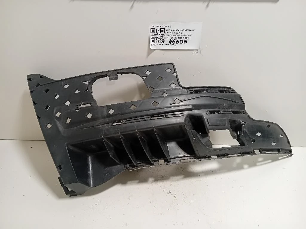 Staffa Sostegno Paraurti ANT DX 8P4 807 096 RE Audi A3 8PA Sportback 2008