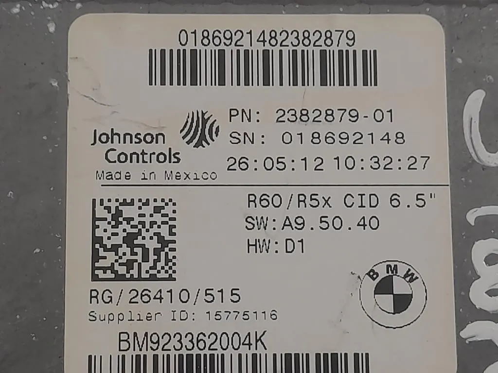 Display DI Navigazione 1962278 Mini MINI Coupé R58 2012