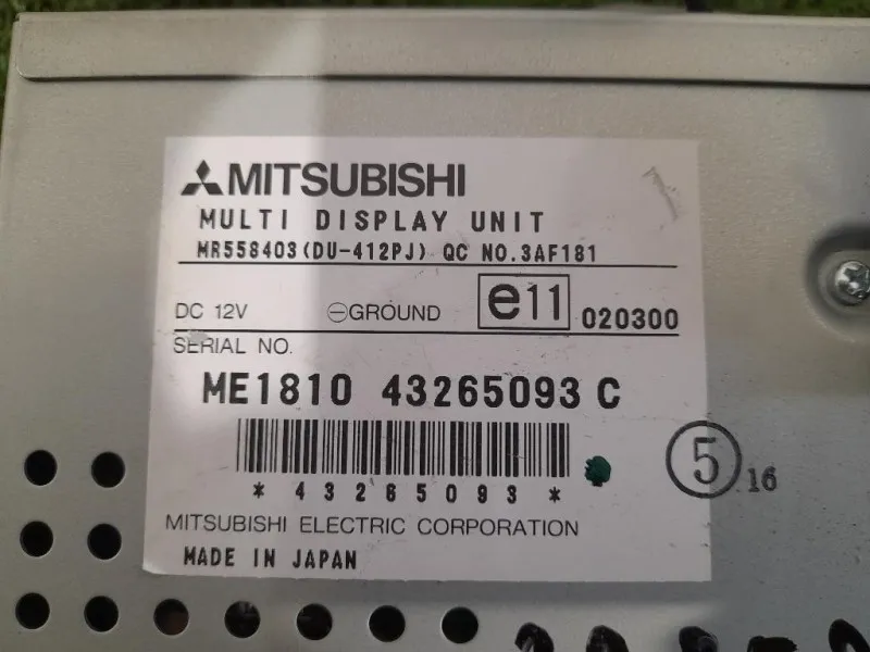 Display DI Navigazione MR558403 Mitsubishi Pajero III 2000
