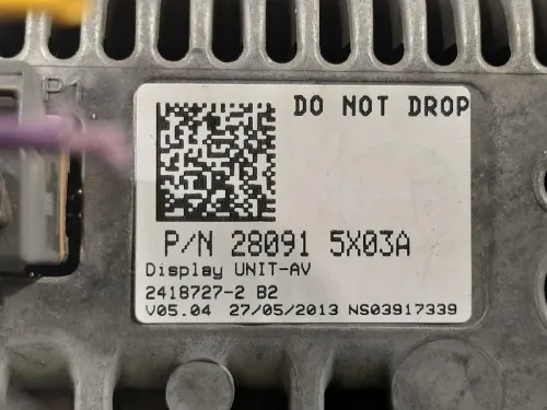 Display DI Navigazione 28091 5X03A Nissan Navara 2010