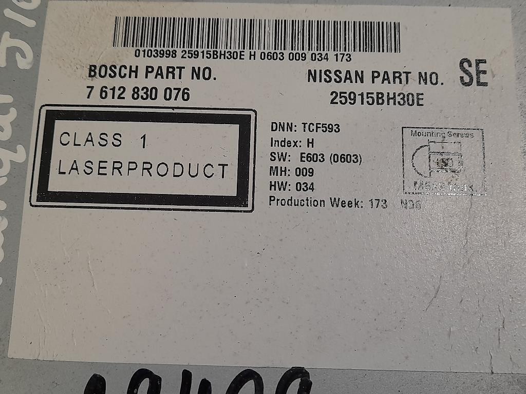 Display DI Navigazione 7612830076 Nissan Qashqai I 2010