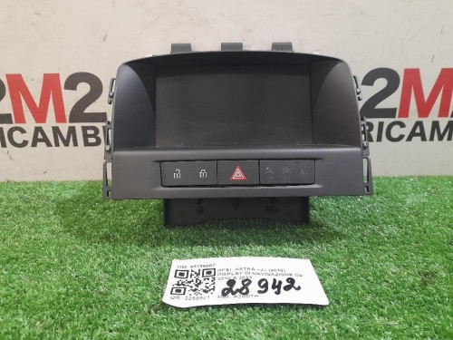 Display DI Navigazione 95196687 Opel Astra J 2010