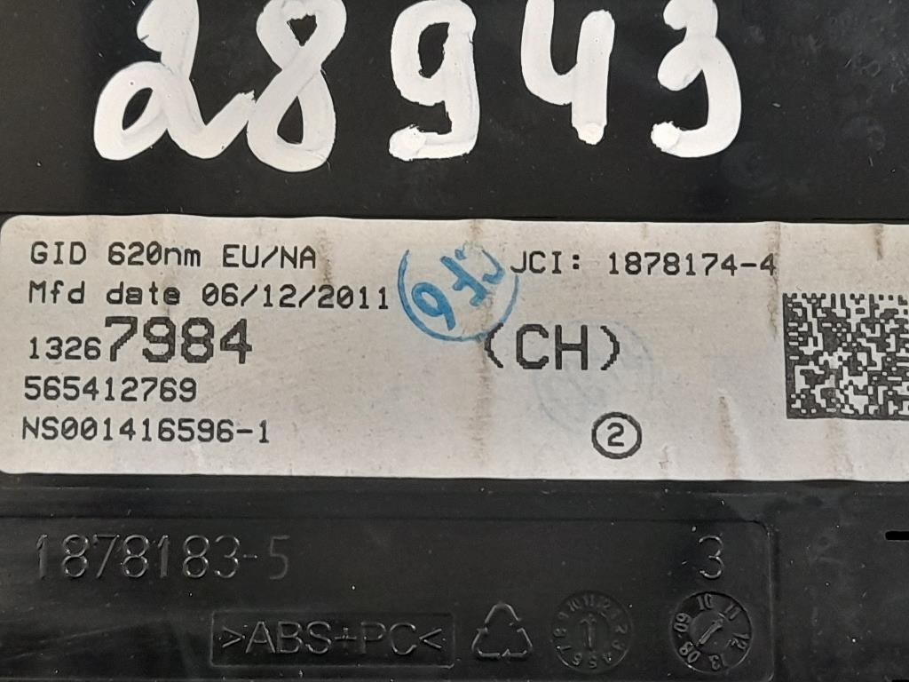 Display DI Navigazione 18781835 Opel Astra J 2010