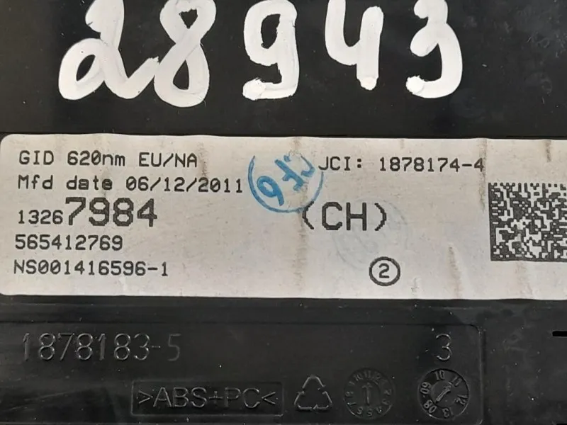 Display DI Navigazione 18781835 Opel Astra J 2010