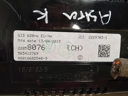 Display DI Navigazione 22858076 Opel Astra J 2012