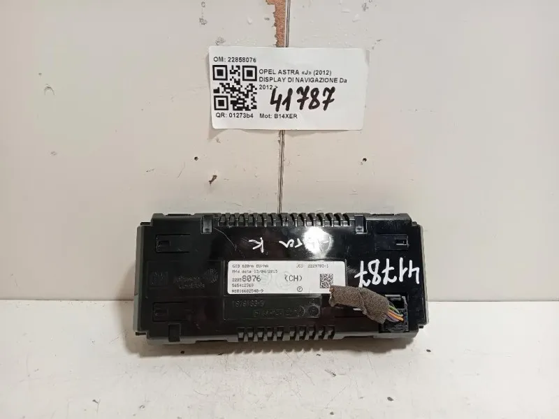 Display DI Navigazione 22858076 Opel Astra J 2012