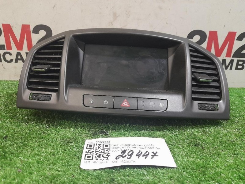 Display DI Navigazione 13223793 Opel Insignia A 2009