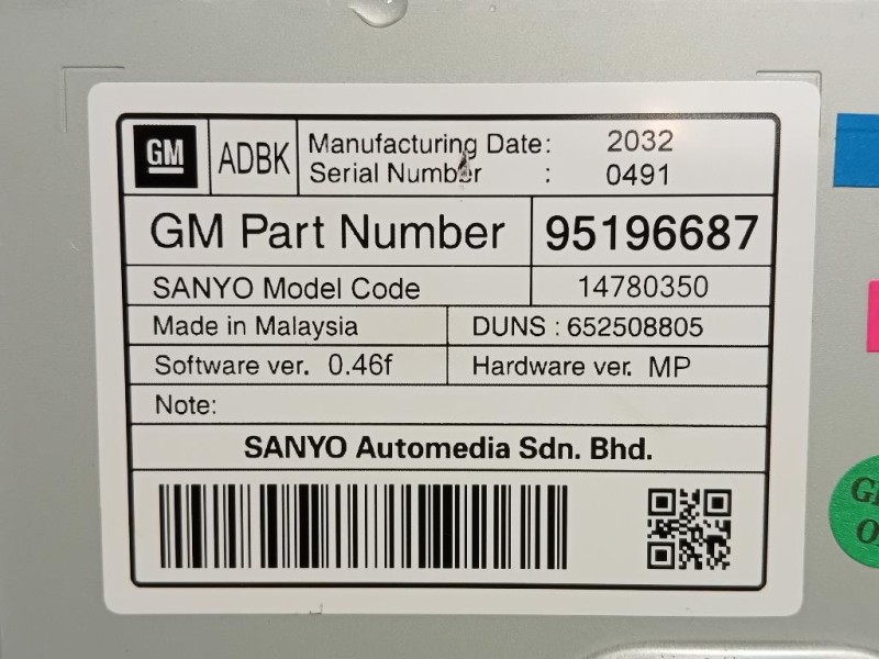 Display DI Navigazione 95196687 Opel Mokka B 2020