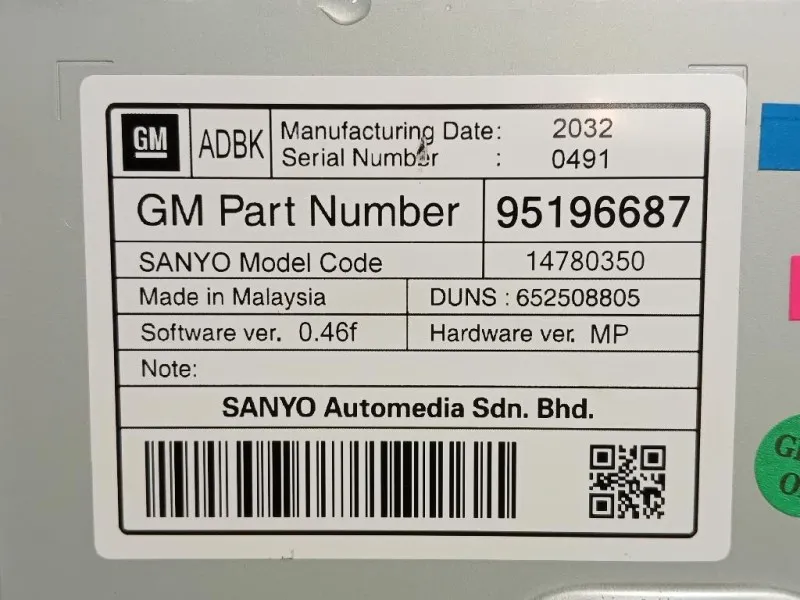 Display DI Navigazione 95196687 Opel Mokka B 2020