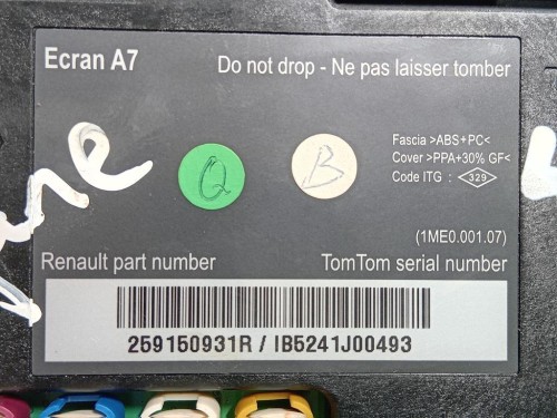 Display DI Navigazione 259150931R Renault Mégane III 2009