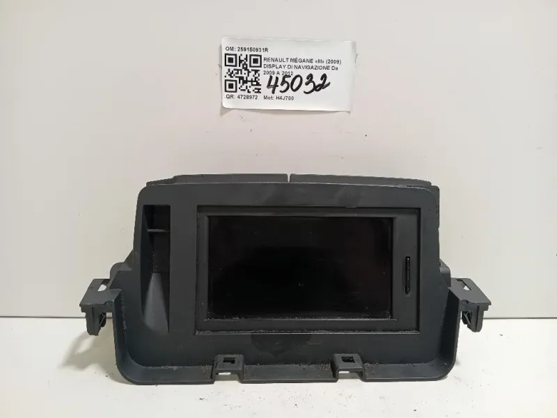Display DI Navigazione 259150931R Renault Mégane III 2009