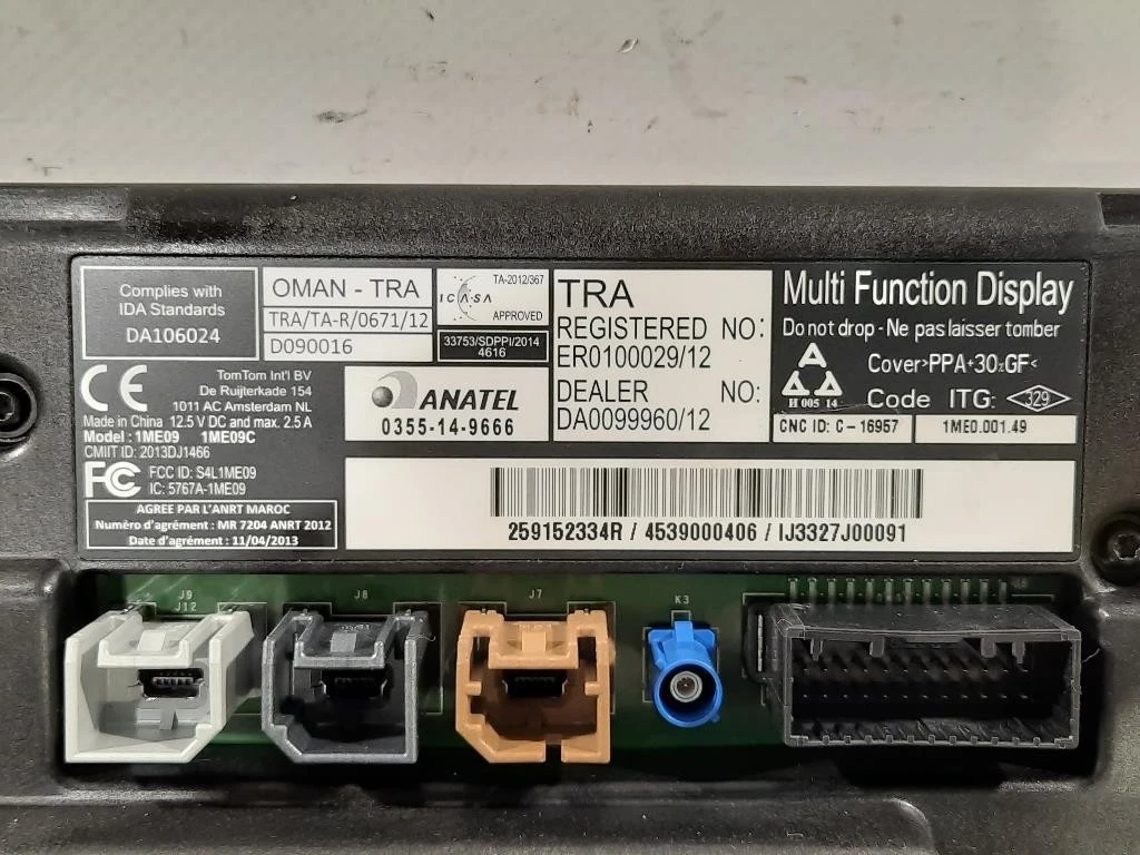 Display DI Navigazione 259152334R Smart Forfour 453 2015