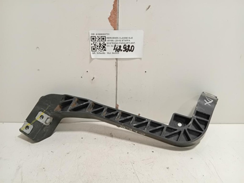 Staffa Sostegno Paraurti ANT DX A1666263731 Mercedes Classe GLE W166 2015