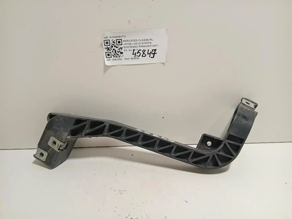 Staffa Sostegno Paraurti ANT DX A1666263731 Mercedes Classe ML W166 2012