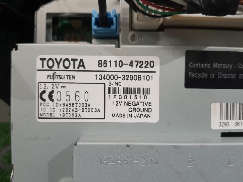Display DI Navigazione 8611047220 Toyota Prius II 2009