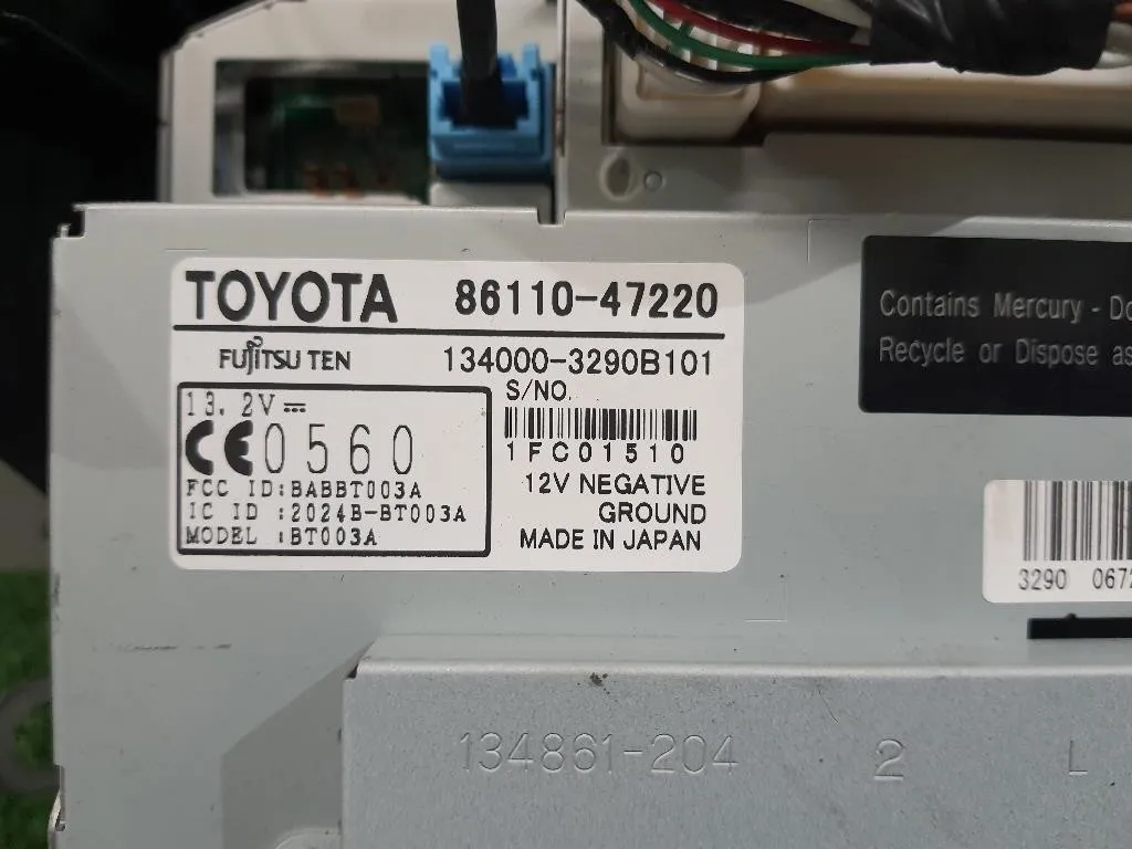 Display DI Navigazione 8611047220 Toyota Prius II 2009