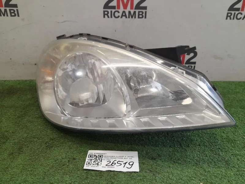 Proiettore ANT DX A1698206061 Mercedes Classe A W169 2005