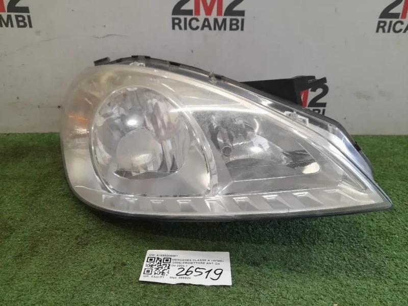 Proiettore ANT DX A1698206061 Mercedes Classe A W169 2005
