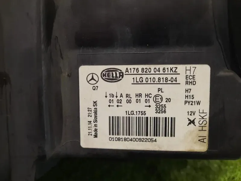 Proiettore ANT DX A1768200461KZ Mercedes Classe A W176 2013