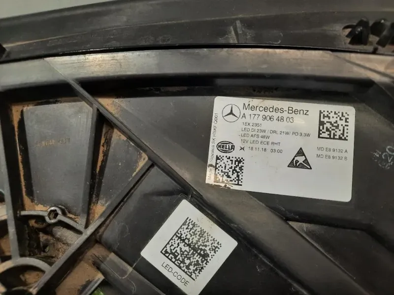 Proiettore ANT DX A1779064803 Mercedes Classe A W177 2018