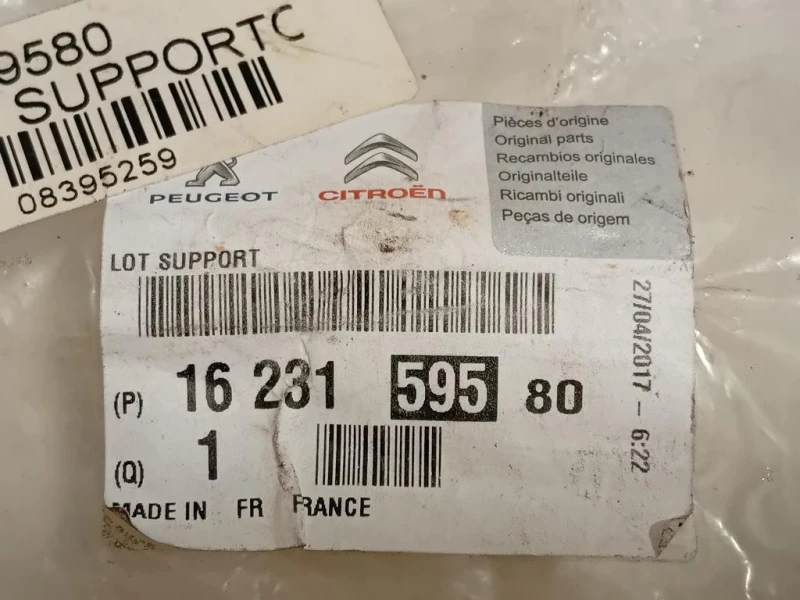Staffa Sostegno Paraurti ANT DX 1623159580 SX+DX Peugeot 308 II 2017